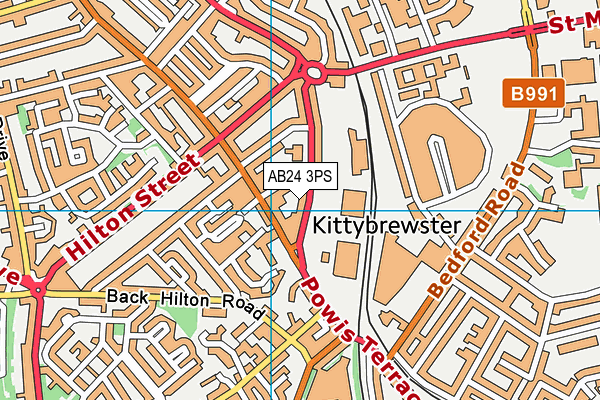 AB24 3PS map - OS VectorMap District (Ordnance Survey) AB24 3PS map - OS VectorMap District (Ordnance Survey)