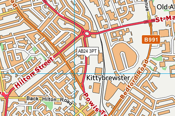 AB24 3PT map - OS VectorMap District (Ordnance Survey) AB24 3PT map - OS VectorMap District (Ordnance Survey)