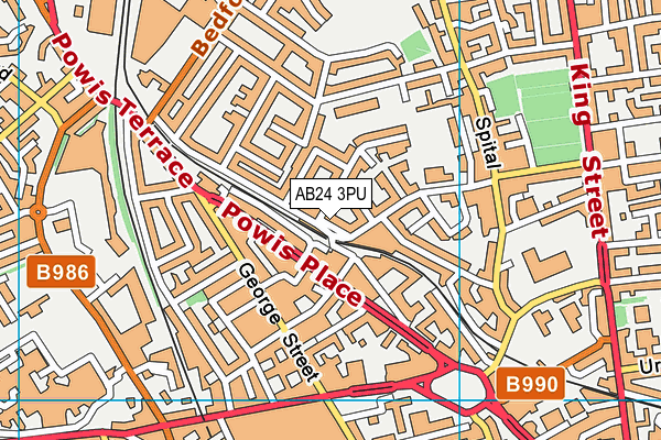 AB24 3PU map - OS VectorMap District (Ordnance Survey) AB24 3PU map - OS VectorMap District (Ordnance Survey)