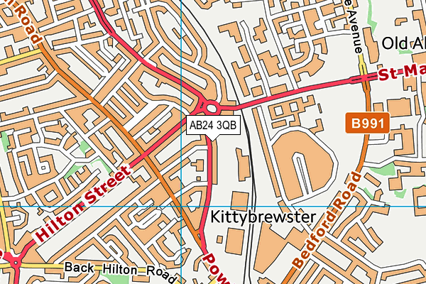 AB24 3QB map - OS VectorMap District (Ordnance Survey) AB24 3QB map - OS VectorMap District (Ordnance Survey)