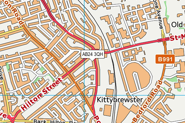 AB24 3QH map - OS VectorMap District (Ordnance Survey) AB24 3QH map - OS VectorMap District (Ordnance Survey)