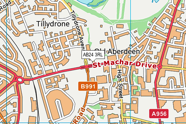 AB24 3RL map - OS VectorMap District (Ordnance Survey) AB24 3RL map - OS VectorMap District (Ordnance Survey)