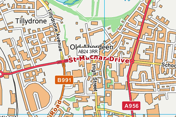 AB24 3RR map - OS VectorMap District (Ordnance Survey) AB24 3RR map - OS VectorMap District (Ordnance Survey)