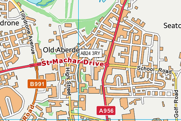 AB24 3RY map - OS VectorMap District (Ordnance Survey) AB24 3RY map - OS VectorMap District (Ordnance Survey)