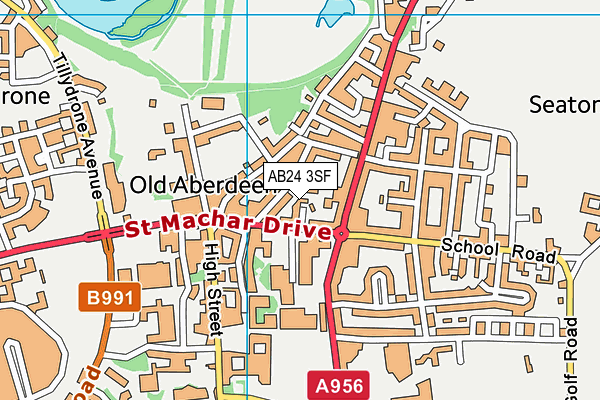 AB24 3SF map - OS VectorMap District (Ordnance Survey) AB24 3SF map - OS VectorMap District (Ordnance Survey)