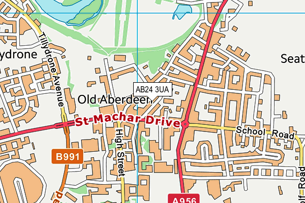 AB24 3UA map - OS VectorMap District (Ordnance Survey) AB24 3UA map - OS VectorMap District (Ordnance Survey)