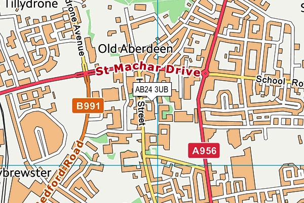 AB24 3UB map - OS VectorMap District (Ordnance Survey) AB24 3UB map - OS VectorMap District (Ordnance Survey)