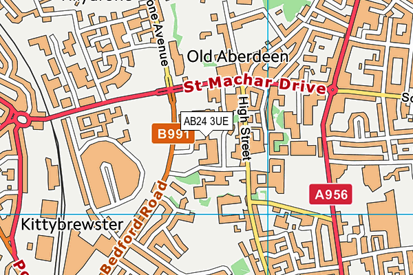 AB24 3UE map - OS VectorMap District (Ordnance Survey) AB24 3UE map - OS VectorMap District (Ordnance Survey)