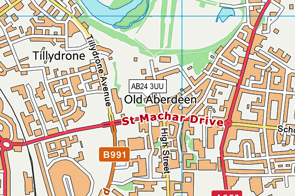 AB24 3UU map - OS VectorMap District (Ordnance Survey) AB24 3UU map - OS VectorMap District (Ordnance Survey)
