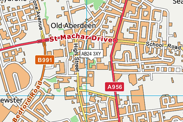 AB24 3XY map - OS VectorMap District (Ordnance Survey) AB24 3XY map - OS VectorMap District (Ordnance Survey)
