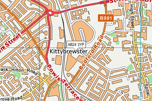 AB24 3YP map - OS VectorMap District (Ordnance Survey) AB24 3YP map - OS VectorMap District (Ordnance Survey)