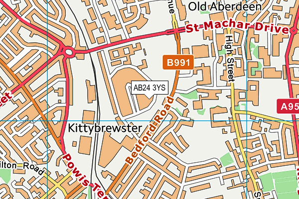 AB24 3YS map - OS VectorMap District (Ordnance Survey) AB24 3YS map - OS VectorMap District (Ordnance Survey)