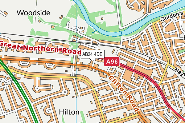 AB24 4DE map - OS VectorMap District (Ordnance Survey) AB24 4DE map - OS VectorMap District (Ordnance Survey)