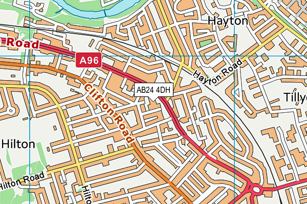 AB24 4DH map - OS VectorMap District (Ordnance Survey) AB24 4DH map - OS VectorMap District (Ordnance Survey)