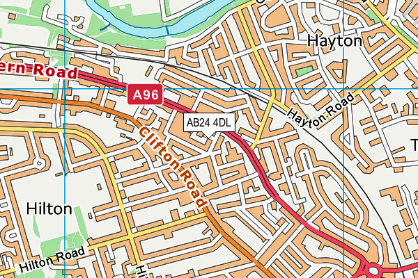 AB24 4DL map - OS VectorMap District (Ordnance Survey) AB24 4DL map - OS VectorMap District (Ordnance Survey)
