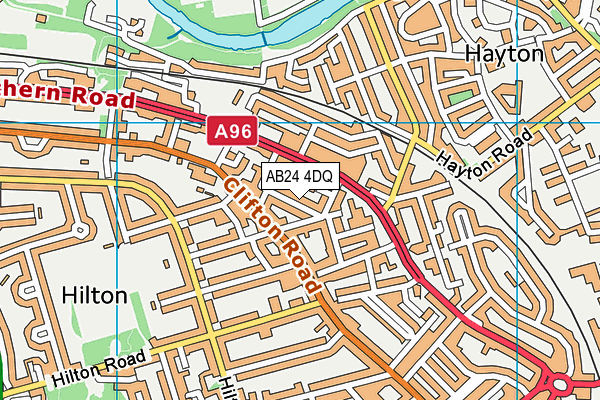 AB24 4DQ map - OS VectorMap District (Ordnance Survey) AB24 4DQ map - OS VectorMap District (Ordnance Survey)