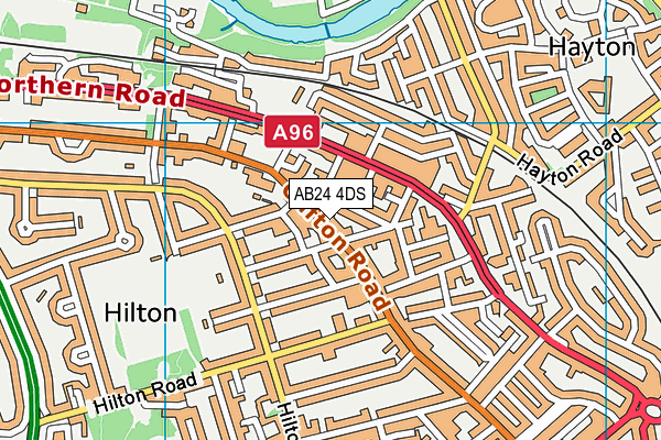 AB24 4DS map - OS VectorMap District (Ordnance Survey) AB24 4DS map - OS VectorMap District (Ordnance Survey)