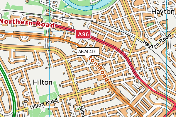 AB24 4DT map - OS VectorMap District (Ordnance Survey) AB24 4DT map - OS VectorMap District (Ordnance Survey)