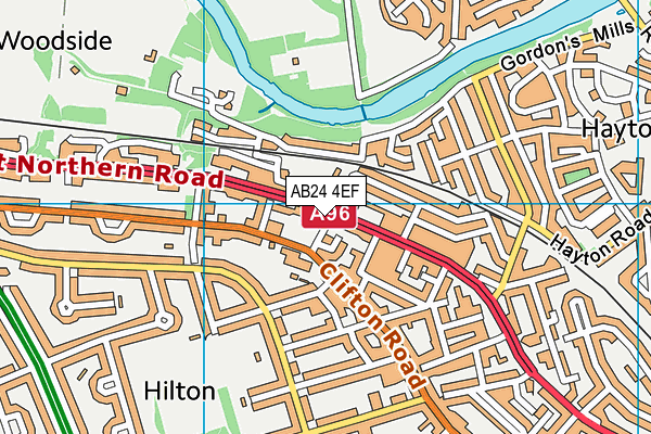 AB24 4EF map - OS VectorMap District (Ordnance Survey) AB24 4EF map - OS VectorMap District (Ordnance Survey)