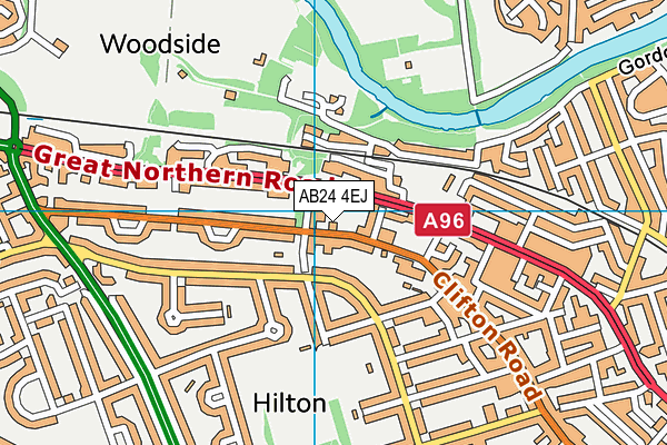 AB24 4EJ map - OS VectorMap District (Ordnance Survey) AB24 4EJ map - OS VectorMap District (Ordnance Survey)