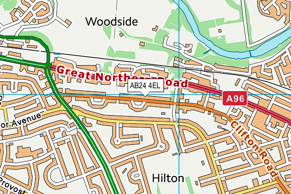 AB24 4EL map - OS VectorMap District (Ordnance Survey) AB24 4EL map - OS VectorMap District (Ordnance Survey)