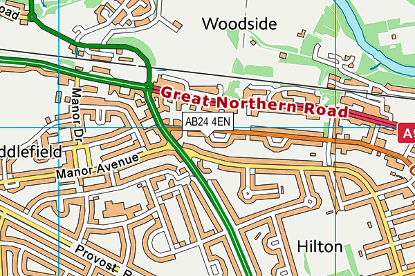AB24 4EN map - OS VectorMap District (Ordnance Survey) AB24 4EN map - OS VectorMap District (Ordnance Survey)