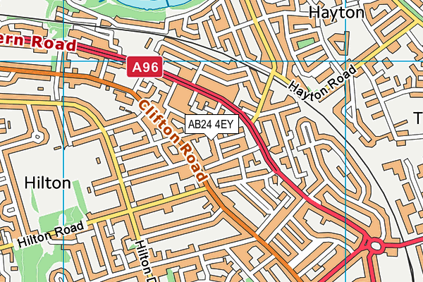 AB24 4EY map - OS VectorMap District (Ordnance Survey) AB24 4EY map - OS VectorMap District (Ordnance Survey)