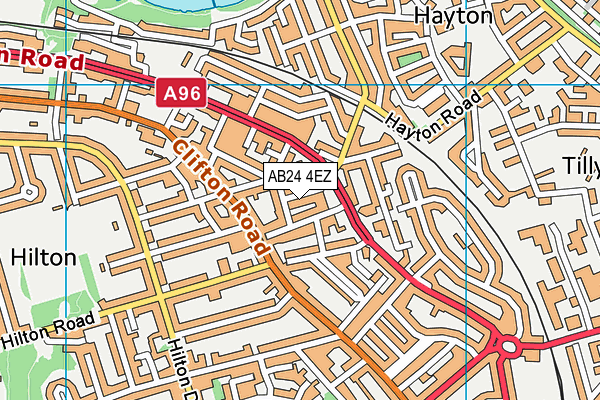 AB24 4EZ map - OS VectorMap District (Ordnance Survey) AB24 4EZ map - OS VectorMap District (Ordnance Survey)