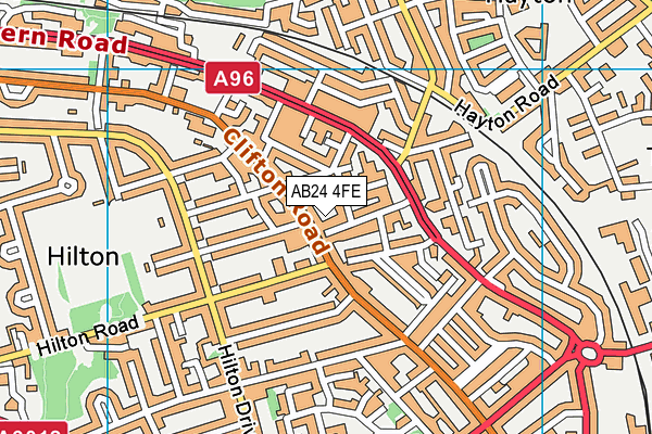 AB24 4FE map - OS VectorMap District (Ordnance Survey) AB24 4FE map - OS VectorMap District (Ordnance Survey)