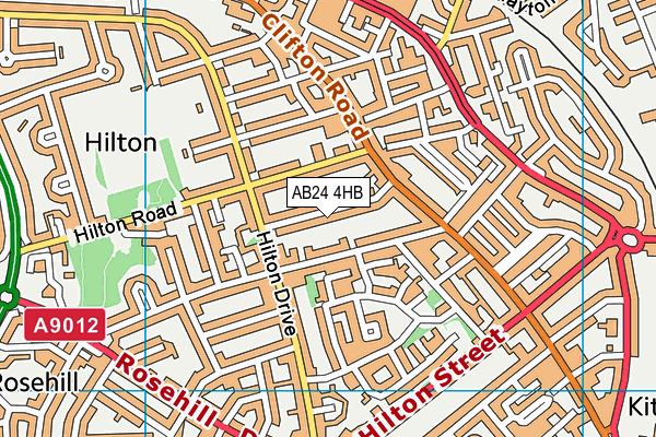 AB24 4HB map - OS VectorMap District (Ordnance Survey) AB24 4HB map - OS VectorMap District (Ordnance Survey)