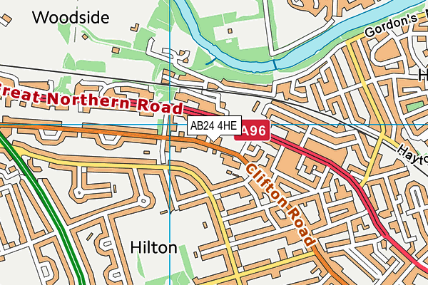 AB24 4HE map - OS VectorMap District (Ordnance Survey) AB24 4HE map - OS VectorMap District (Ordnance Survey)