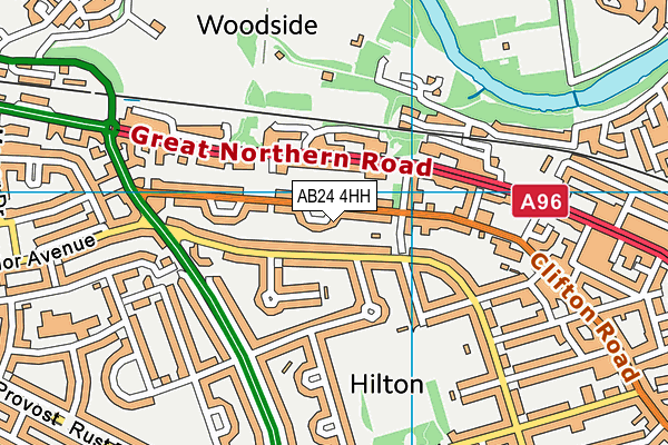 AB24 4HH map - OS VectorMap District (Ordnance Survey) AB24 4HH map - OS VectorMap District (Ordnance Survey)