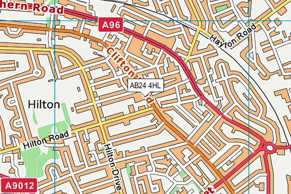 AB24 4HL map - OS VectorMap District (Ordnance Survey) AB24 4HL map - OS VectorMap District (Ordnance Survey)