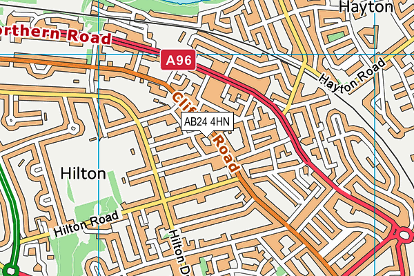 AB24 4HN map - OS VectorMap District (Ordnance Survey) AB24 4HN map - OS VectorMap District (Ordnance Survey)