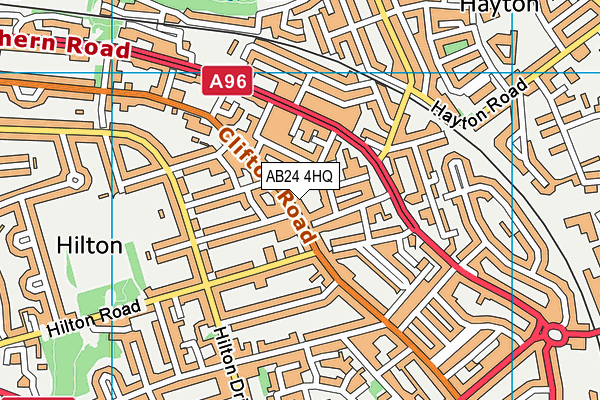 AB24 4HQ map - OS VectorMap District (Ordnance Survey) AB24 4HQ map - OS VectorMap District (Ordnance Survey)