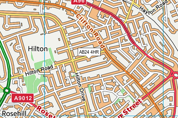 AB24 4HR map - OS VectorMap District (Ordnance Survey) AB24 4HR map - OS VectorMap District (Ordnance Survey)