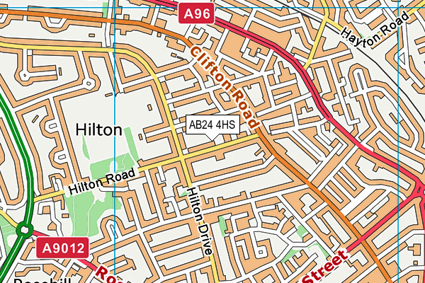AB24 4HS map - OS VectorMap District (Ordnance Survey) AB24 4HS map - OS VectorMap District (Ordnance Survey)