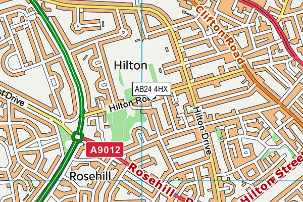 AB24 4HX map - OS VectorMap District (Ordnance Survey) AB24 4HX map - OS VectorMap District (Ordnance Survey)