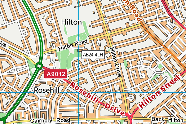 AB24 4LH map - OS VectorMap District (Ordnance Survey) AB24 4LH map - OS VectorMap District (Ordnance Survey)