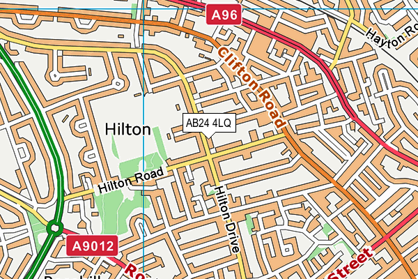 AB24 4LQ map - OS VectorMap District (Ordnance Survey) AB24 4LQ map - OS VectorMap District (Ordnance Survey)