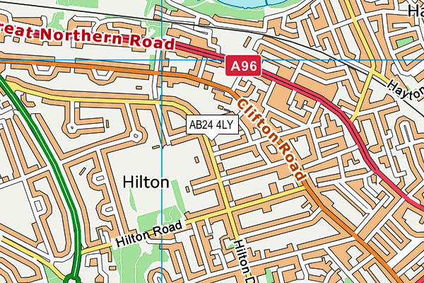 AB24 4LY map - OS VectorMap District (Ordnance Survey) AB24 4LY map - OS VectorMap District (Ordnance Survey)