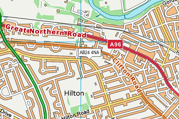AB24 4NA map - OS VectorMap District (Ordnance Survey) AB24 4NA map - OS VectorMap District (Ordnance Survey)