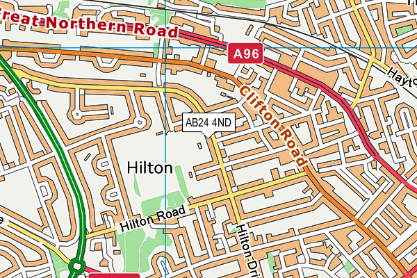 AB24 4ND map - OS VectorMap District (Ordnance Survey) AB24 4ND map - OS VectorMap District (Ordnance Survey)