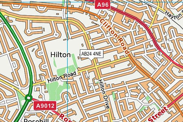 AB24 4NE map - OS VectorMap District (Ordnance Survey) AB24 4NE map - OS VectorMap District (Ordnance Survey)