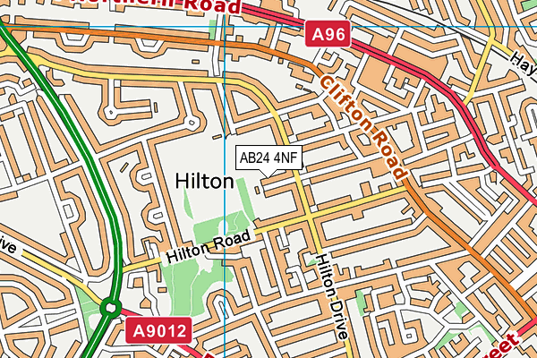 AB24 4NF map - OS VectorMap District (Ordnance Survey) AB24 4NF map - OS VectorMap District (Ordnance Survey)