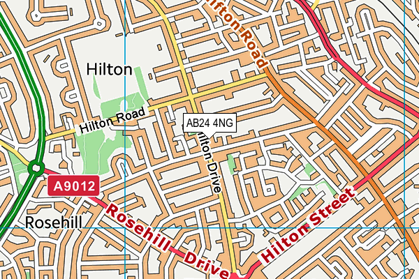 AB24 4NG map - OS VectorMap District (Ordnance Survey) AB24 4NG map - OS VectorMap District (Ordnance Survey)