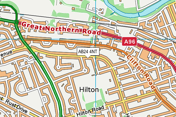 AB24 4NT map - OS VectorMap District (Ordnance Survey)