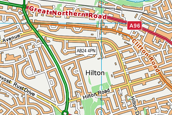 AB24 4PN map - OS VectorMap District (Ordnance Survey) AB24 4PN map - OS VectorMap District (Ordnance Survey)