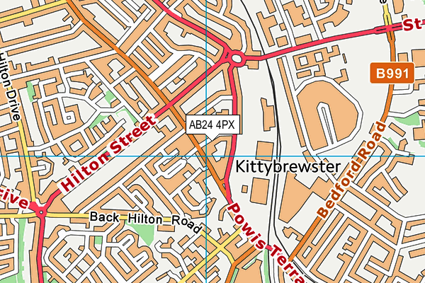 AB24 4PX map - OS VectorMap District (Ordnance Survey) AB24 4PX map - OS VectorMap District (Ordnance Survey)