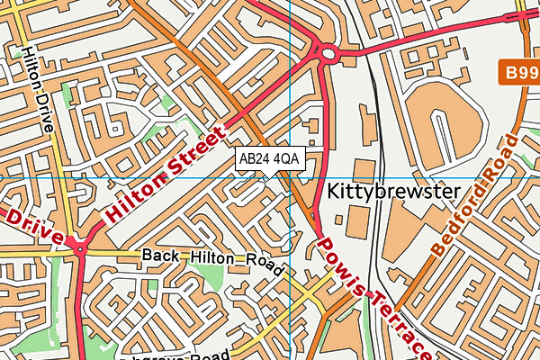AB24 4QA map - OS VectorMap District (Ordnance Survey) AB24 4QA map - OS VectorMap District (Ordnance Survey)